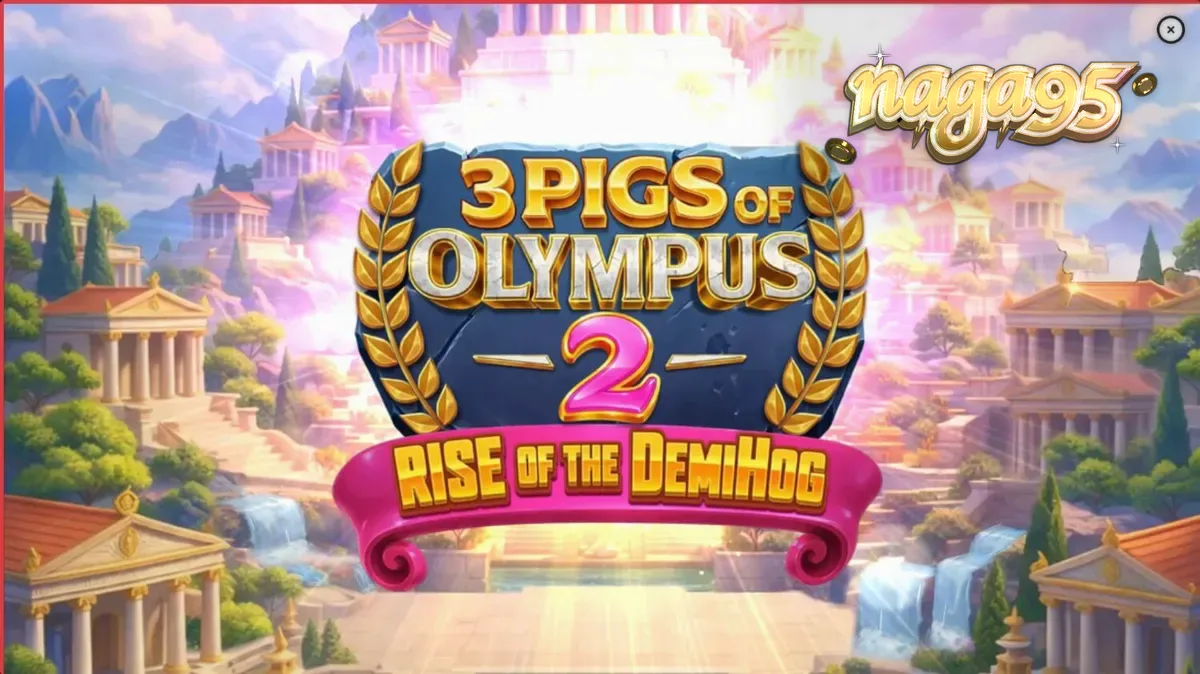 Pemandangan visual slot 3 Pigs of Olympus 2 Rise of the DemiHog
